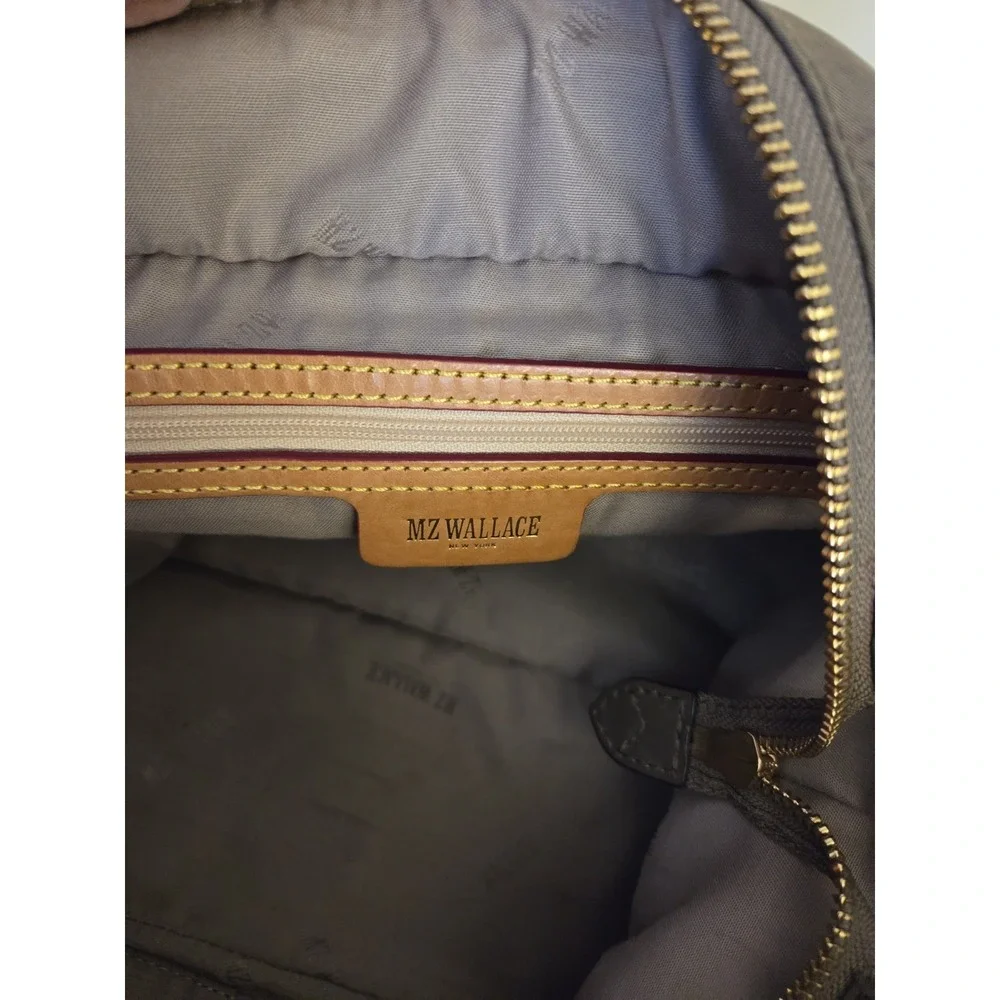 MZ Wallace Taupe Small Nikki Bedford Satchel Tote‎ Hand Bag